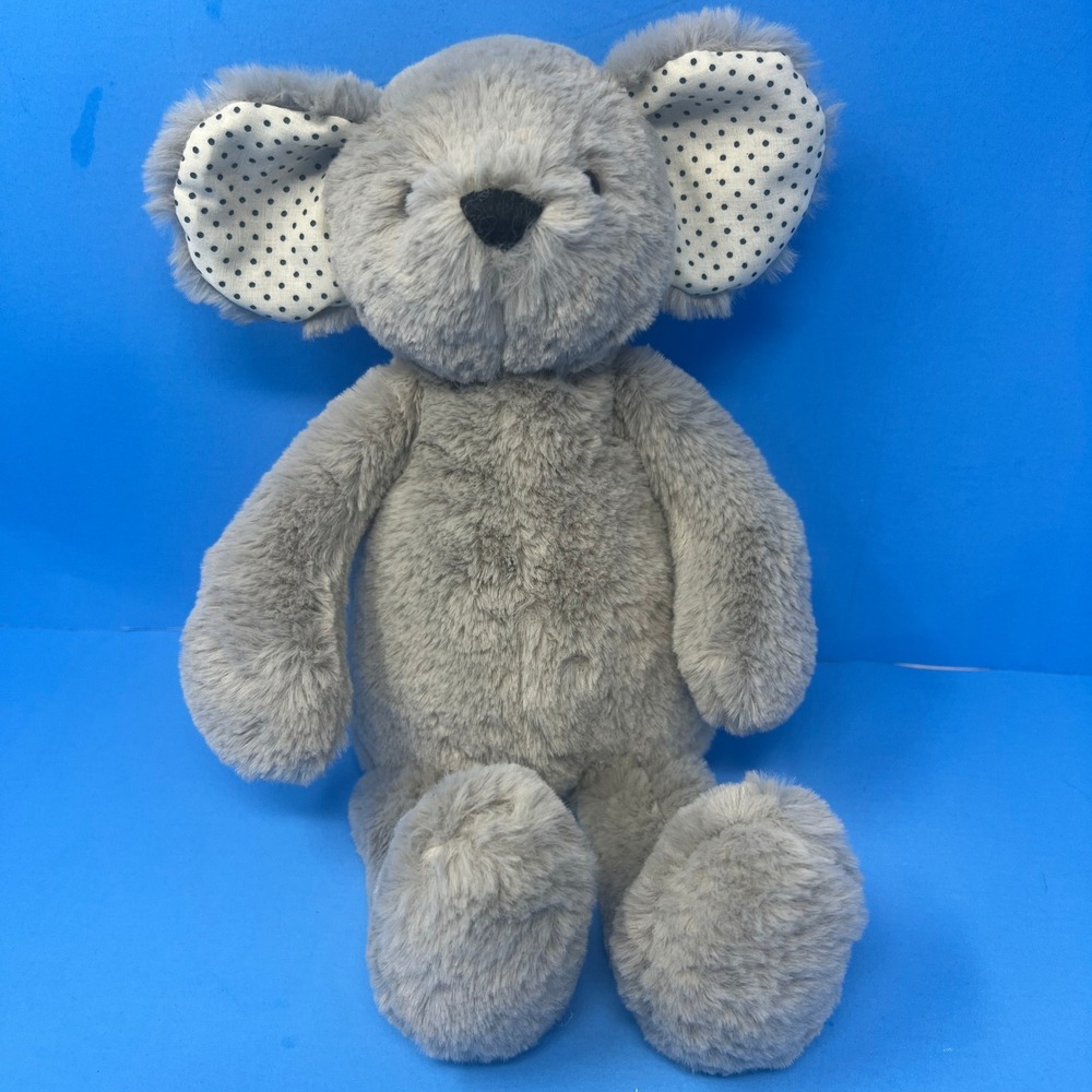 Manhattan Koala Bear Plush Gray Polka Dot Ears Soft Stuffed Animal Nursery Toy - Picture 5 of 16